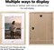 12x16 Picture Frame Natural, Solid Wood Frames with Acrylic Plexiglass for Pictures 11x14/9x12 with Mat or 12x16 without Mat,Wall Display Photo Frame Set of 4